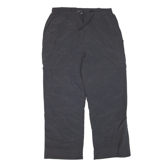 THE NORTH FACE Pantaloni Gambe Zip-off Grigi Rilassati Nylon Conico Donna W30 L27