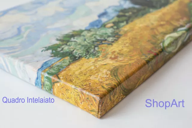 🌺 Claude Monet Quadro Fiori Ninfee III Stampa su TELA Canvas Vernice Pennellate 2