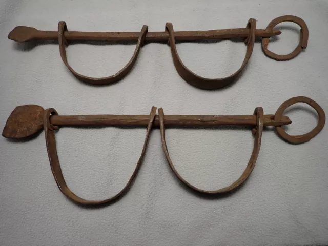 18th Early 19th Century Shackles Wrought Iron