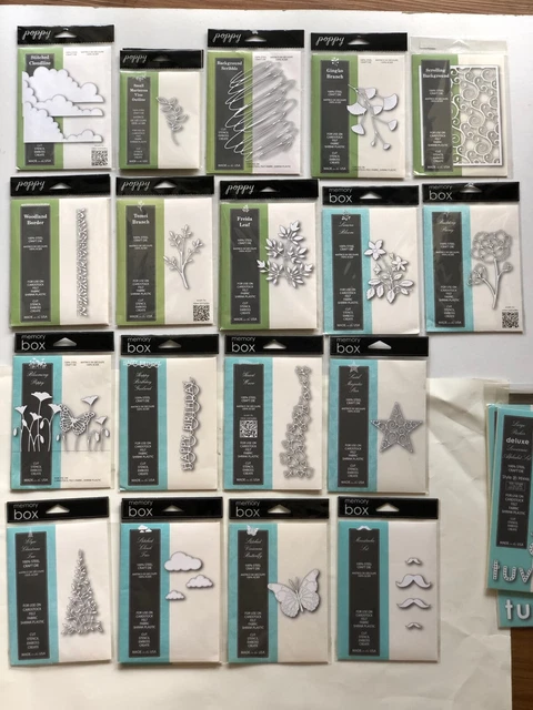 Memory Box & Poppy Steel Crafts Dies Assorted Designs (New Original Package)