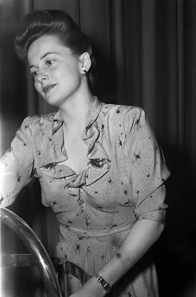 Actress Olivia De Havilland Attends An Event In La 1940S Old Photo