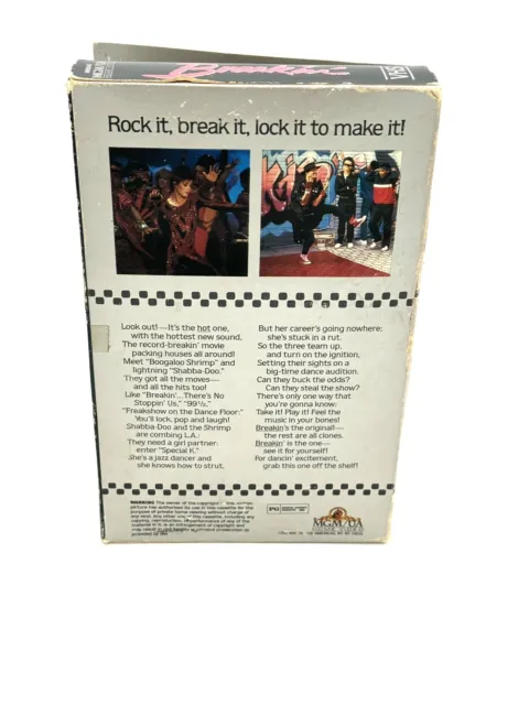 Breakin’ VHS Big Box 1984 Rare 3