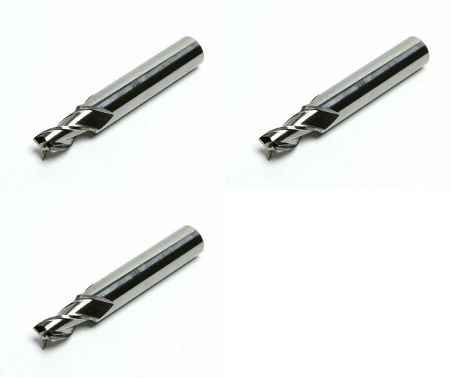 *3Pcs* Of 6mm 0.24'' 3 Flutes Solid Carbide End Mill Hanita 15020-4 L=50mm