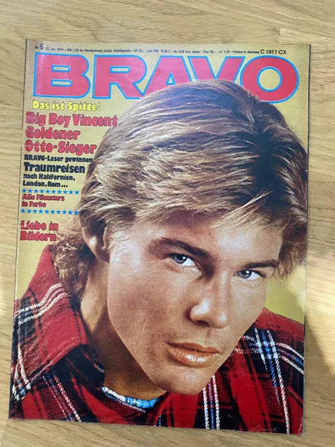 BRAVO 6/1974, Roger Moore ,Bravo Zeitschrift,