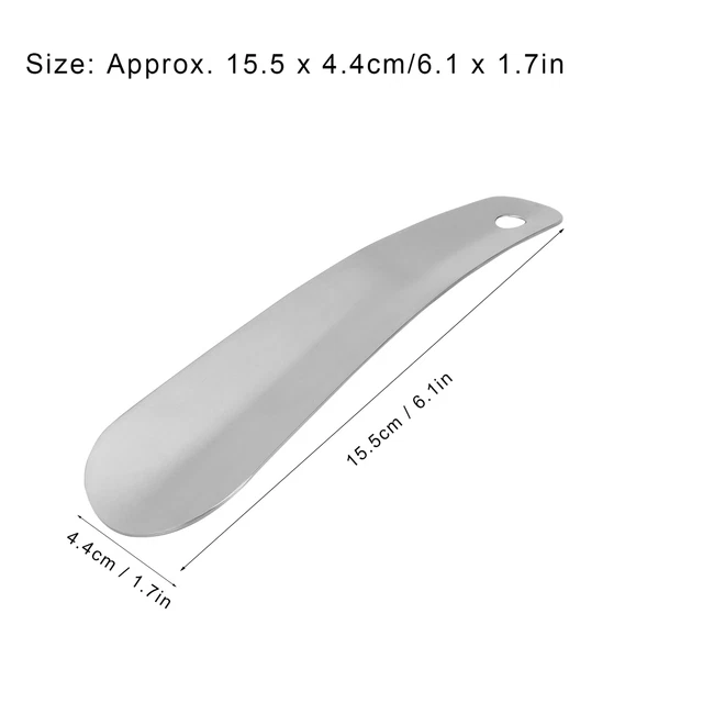 Shoe Horn Stainless Steel Shoe Spoon Tongue Portable Shoe Helper Stick ABE