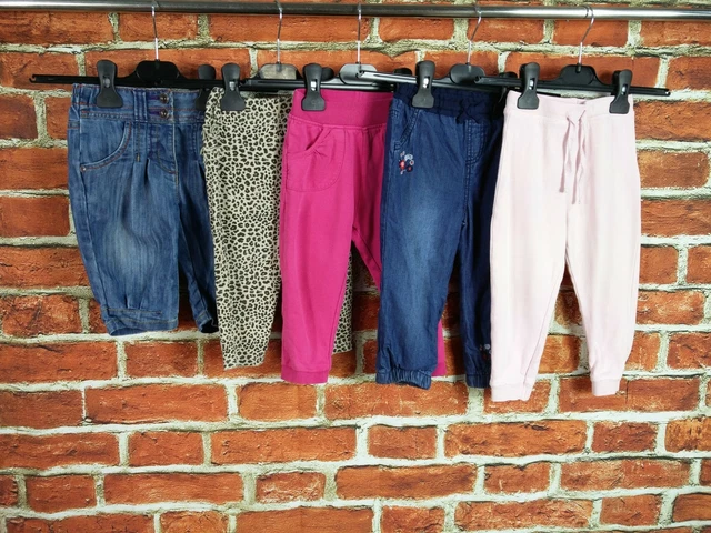 Baby Girls Bundle Age 12-18 Months Mothercare Next Etc Jeans Joggers Flower 86Cm