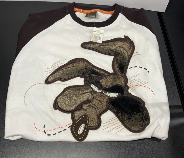 VINTAGE LOT29 LUXE Looney Tunes Wile E. Coyote Tee Cartoon Sz. XL Hip