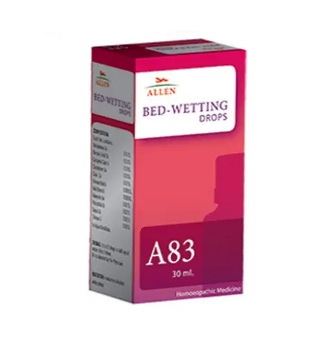 Gotas para enuresis en cama Allen Homeopathic A83 (30 ml) debilidad de la vejiga en edad avanzada