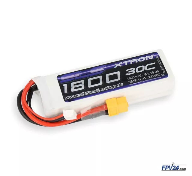 SLS Batterie LiPo Akku XTRON 1800mAh 3S1P 11,1V 30C/60C XT60