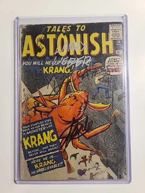 Tales To Astonish #14 GD2.0 ANTMAN Proto! Signed Lieber, Ayers, Kirby & StanLee!