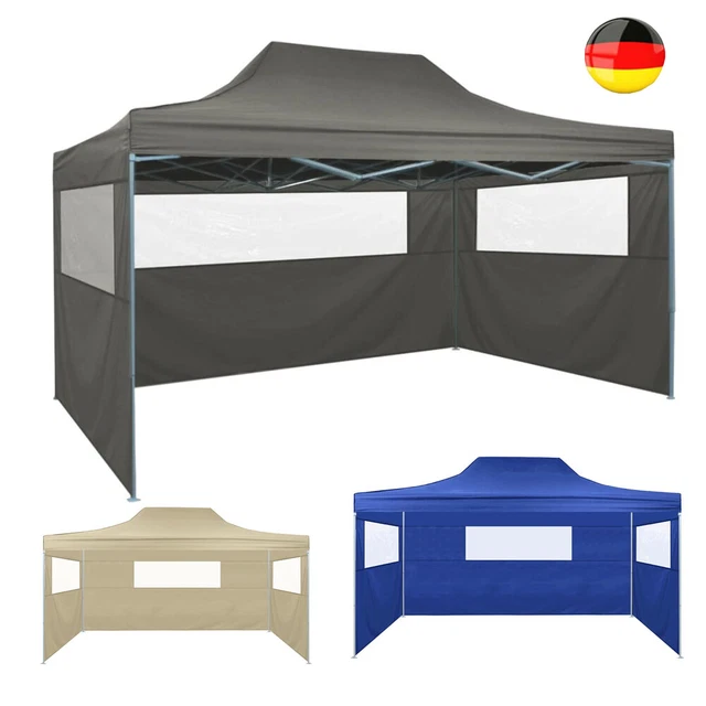 Faltzelt Faltpavillon Pavillon Partyzelt Klappzelt Gartenpavillon Zelt 3 Wänden