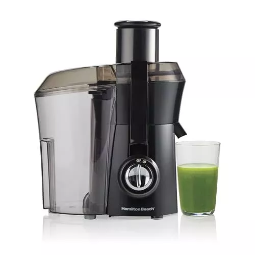 Hamilton Beach Juicer Machine, Big Mouth Large 3” Feed Chute 800W Motor, Black