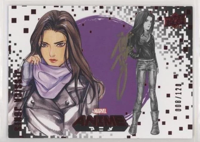 2020 Ud Marvel Anime Red Foil Auto Peach Momoko Artist Jessica Jones /120