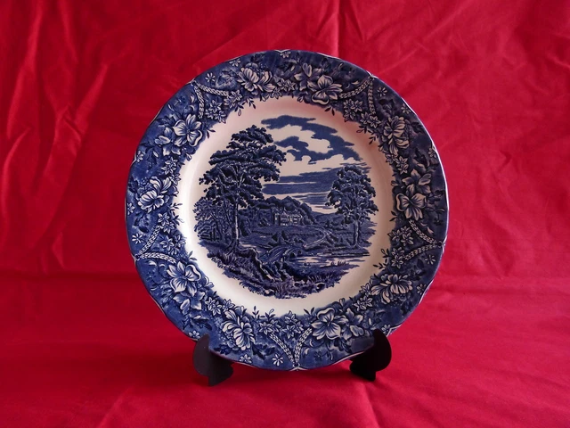assiette céramique anglaise,barrats, décor château