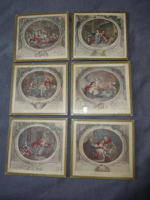 Gravures.XVIIIème.Fragonard.Famille.Enfant.Eaux-fortes.Scènes de genre