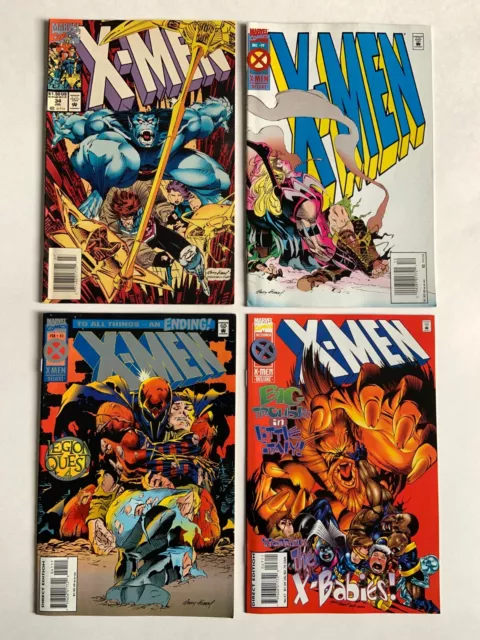 Lot of 4 X-MEN # 34,39,41,47  Marvel Comics 1994-1995  Andy Kubert Scott Lobdel