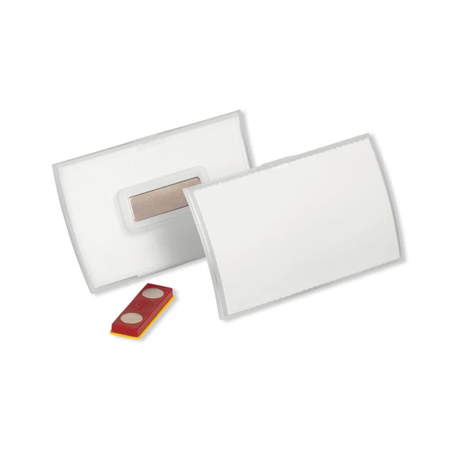 Durable Name Badge CLICK FOLD w/Magnet Place/Hold 54x90 Pack of 10 826019