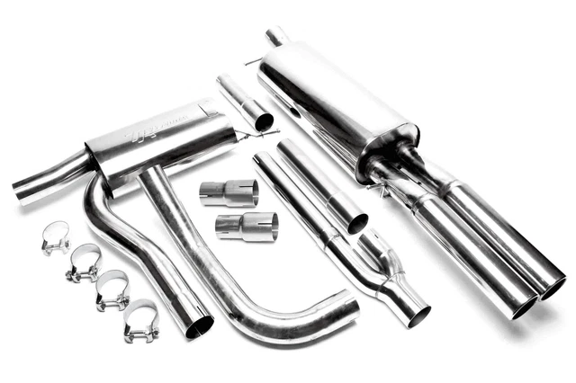 Impianto di scarico TA Technix 2x76mm, bordato, Audi A4 B5, 94-01