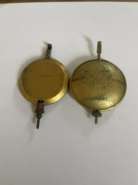 Two Brass Mantel Clock Pendulums 3