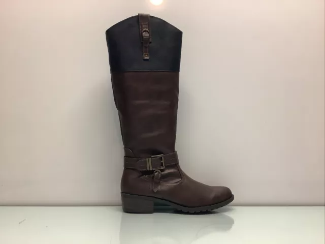 Rampage Ivelia Women's Pull On Riding Boots Brown Women’s Size 10M.