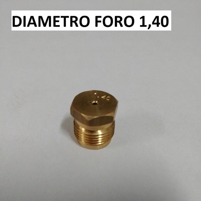 Ugello gas gpl caldaia nichelato diametro F. 0,50 » Tecno Frasca srl