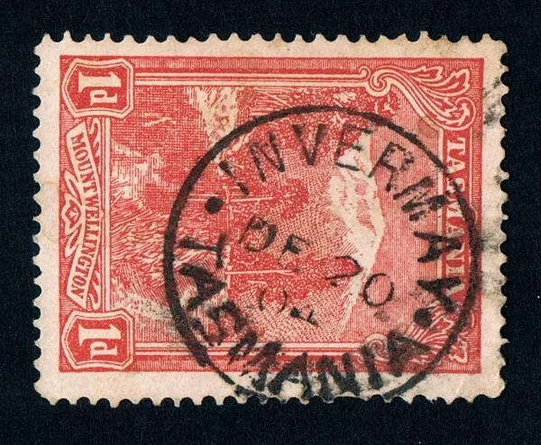 TASMANIA • 1904 • cds postmark on 1d Pictorial • INVERMAY