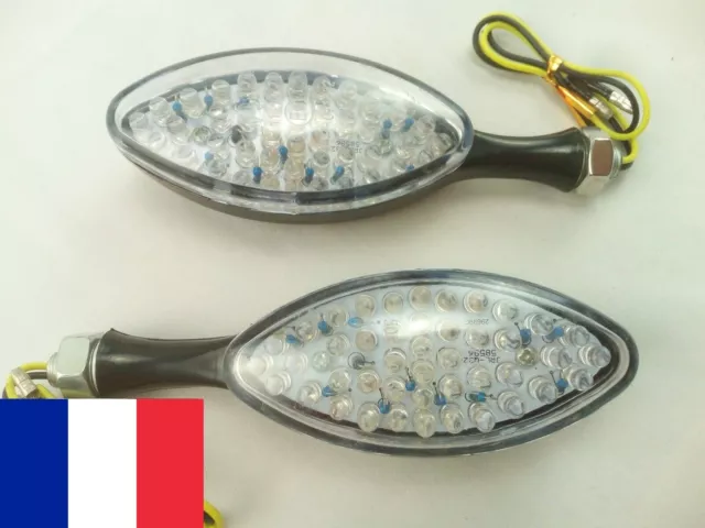 Clignotants LED, ovale, moto scooter, vendu par paire , VENDEUR FRANCAIS