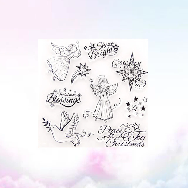 2 stücke klar stempel transparent dichtstempel für diy scrapbooking handwerk 11