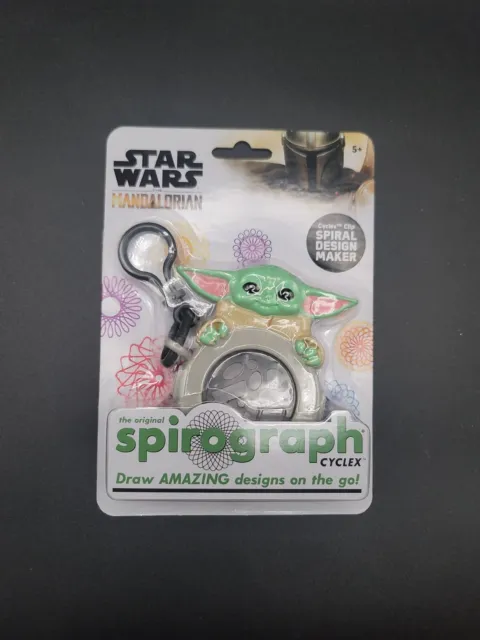 ¡NUEVO! Espirógrafo Cyclex Mandalorian Grogu Baby Yoda de Disney Star Wars con Clip