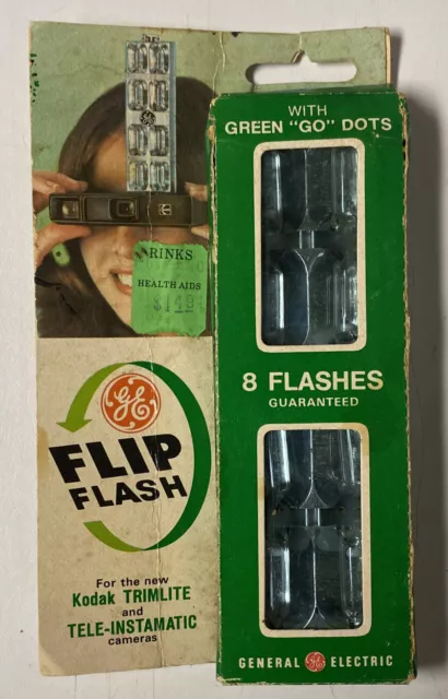 Flash abatible vintage GE CG-38A2 Kodak trimlite y teleinstamatic