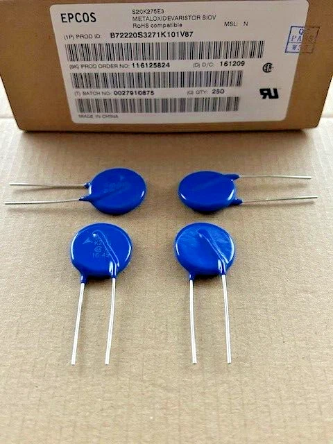Varistor Epcos S10K20 (SIOV-S10K20) - Référence B72210S200K101, Neuf Dans Son Emballage
