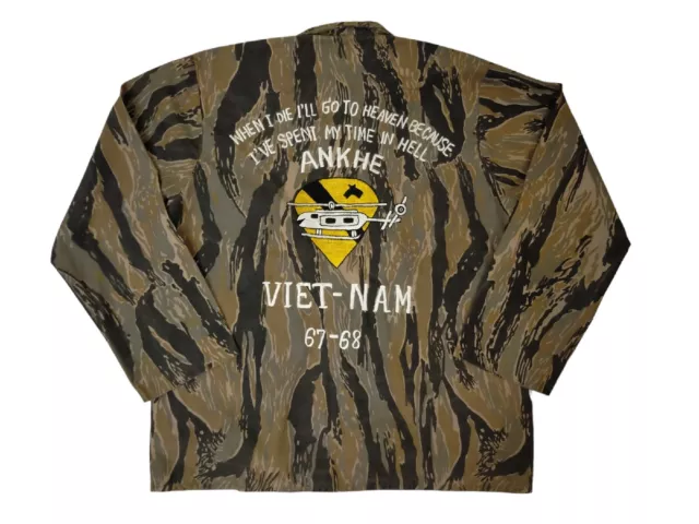 US ARMY TIGER stripe camouflage Vietnam war embroidery reproduction ...