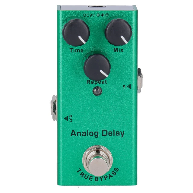 Guitar Effect Pedal Mini True Bypass Analog Delay Portable Aluminum Alloy DC GHB