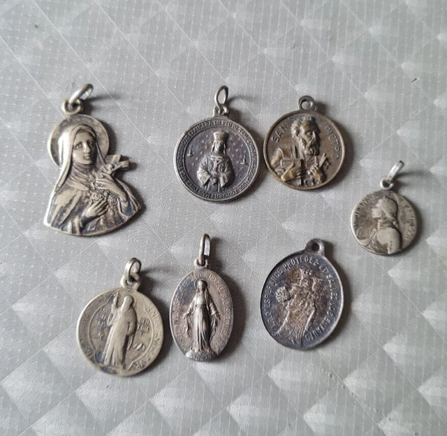Anciennes Lot médailles religieuses pendentif - Collection