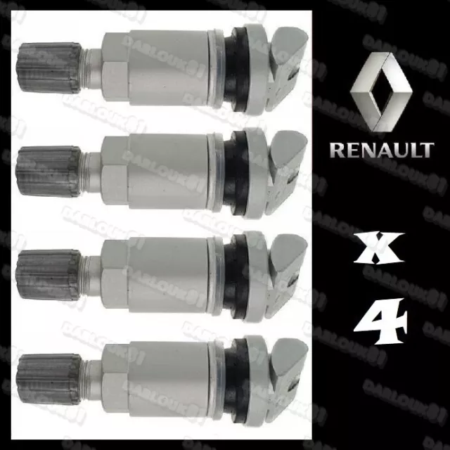 4 x capteur de pression pneu valve réparation TPMS pour Renault Laguna Megane Scenic