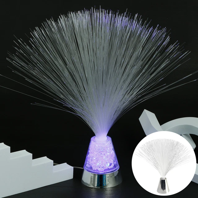 13IN LED FIBER Optic Lamp Color Changing Fiber Optic Light USB/Battery