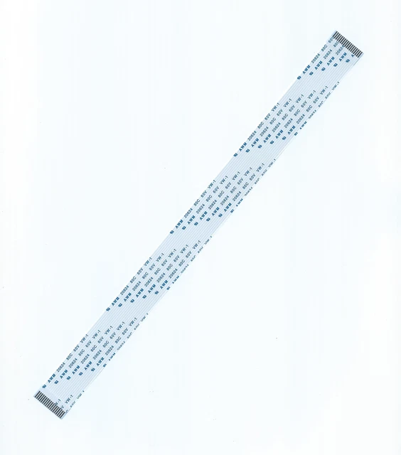 Câble Plat Flexible FFC 40 Broches 0.5mm – 200 Mm Longueur, Type A, AWM 20624 80C 60V VW-1, Connecteurs Même Côté