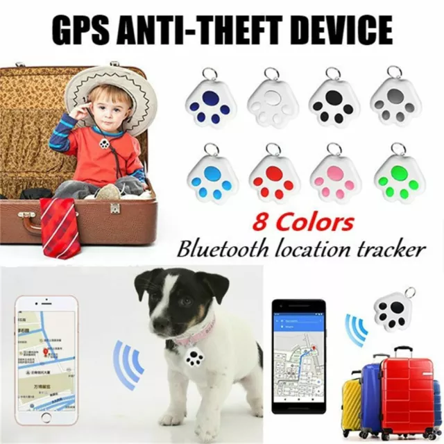 Mini localizzatore GPS intelligente antiperdita impermeabile localizzatore Bluetooth per cane da compagnia