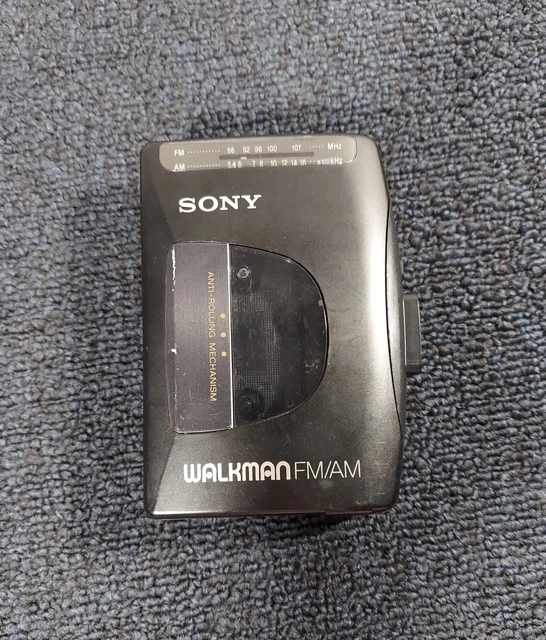 FOR PARTS OR REPAIR Sony Walkman WMFX10 Cassette Player Black AS IS