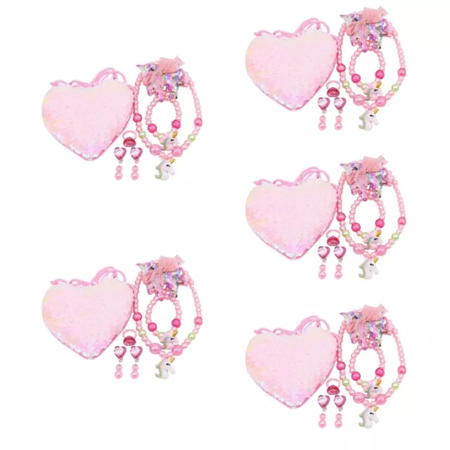 5 Sets Schmuckset Für Kinder Meerjungfrau Geschenke Mädchen Ohrringe Halskette