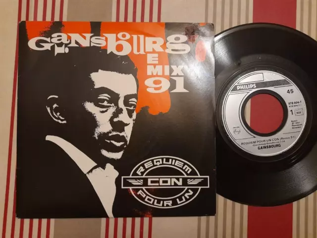 Serge GAINSBOURG / REQUIEM POUR UN CON (remix + original) (1991) 7"