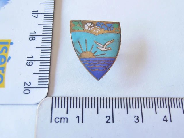 Insigne De Boutonnière émail SERRE PONCON, Blason Original France Ancien