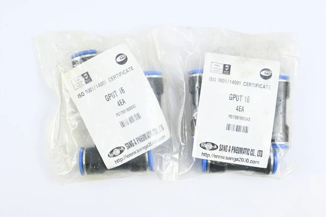 Sang-A Pneumatic 2 x 3 Stück T-Stück GPUT 16 4EA ( GPUT164EA )( PD17061900043 )