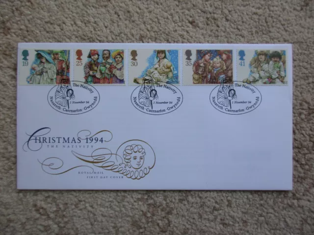1994 Christmas Gpo First Day Cover, The Nativity, Nasareth H/S