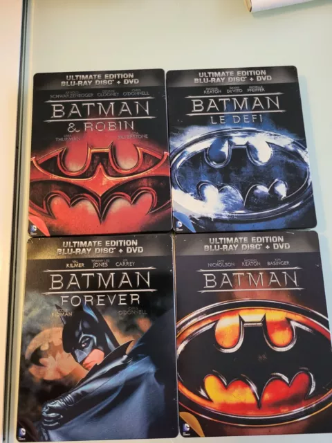 Blu Ray Steelbook Batman Lot De 4