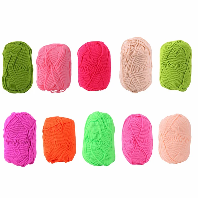 Festival Gift Handmade Scarf Sweater Hat Knitting Yarn String 2pcs 100g