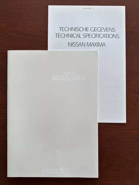 Prospekt / brochure Nissan Maxima 3.0 V6 MY 1990