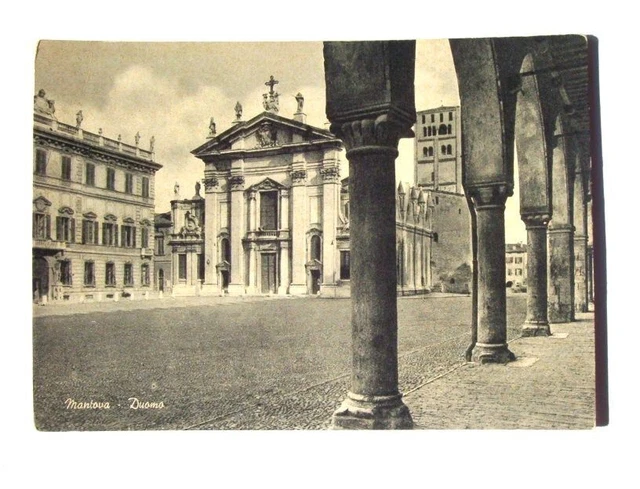 Cartolina Mantova - Il Duomo 1945 ca