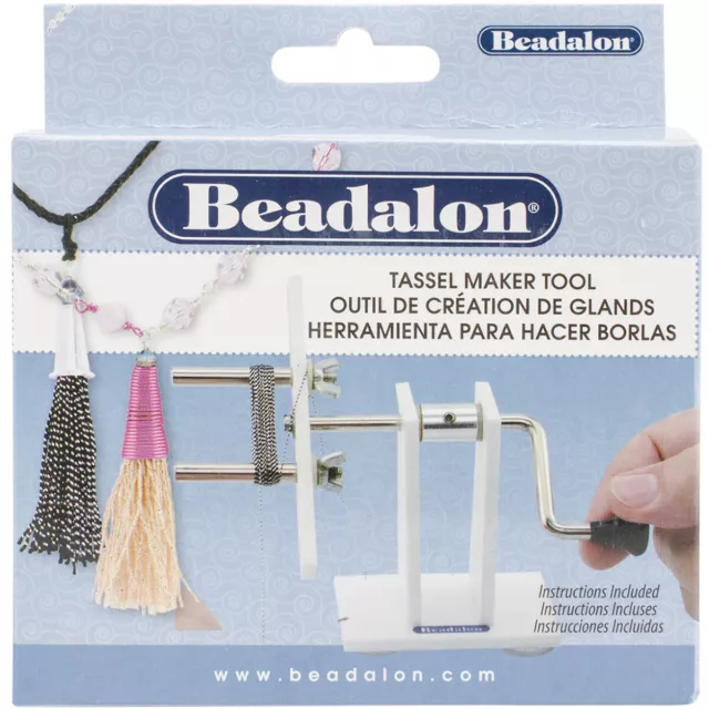 Beadalon 216S-100 7mm O. D. Clavijas Borla Maker, 2.5-9.7cm, Blanco