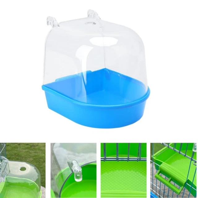 Fresh Look at Classic Caged Bird Bath Aviary Birds Budgie Finches Canaries Shower